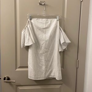 Off the shoulder mini dress